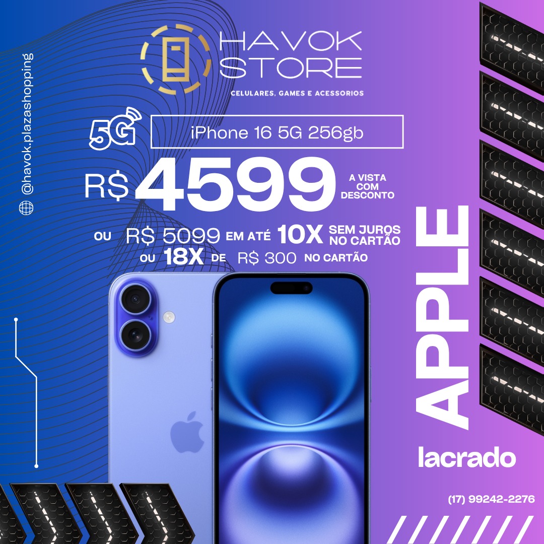 iPhone 16 Lacrado | 256GB - Imagem 2