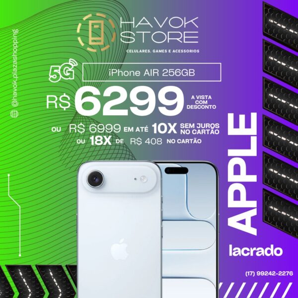 iPhone 17 Air Lacrado | 256GB – Havok Store